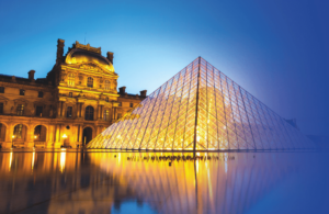 Louvre pyramide in Paris