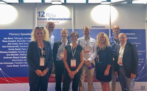 11 July 2019 - Prof. Carmen Sandi with members of the FENS leadership at the FENS Regional Meeting 2019 (Belgrade, Serbia)